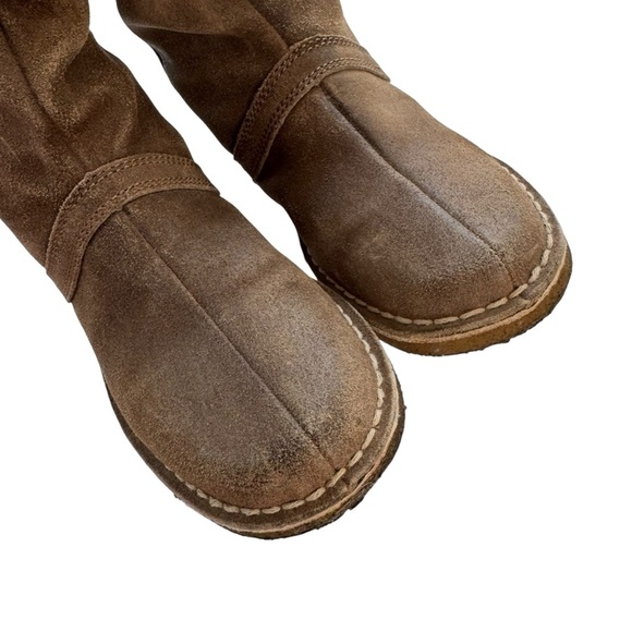 Clarks Women's Leather Soho Houston Moto Boot Boho Rugged Weathered Calf Size 6 - Picture 10 of 14